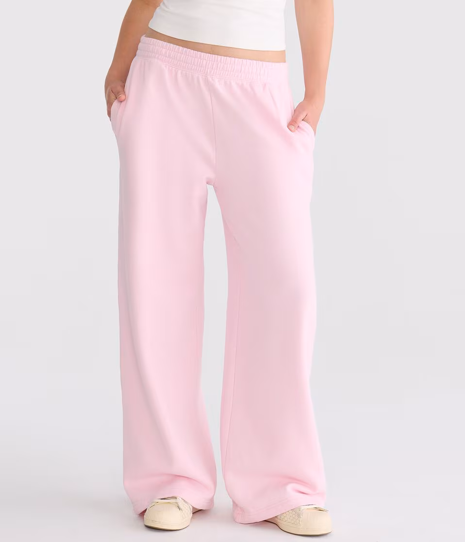 Cloud Soft Mid-Rise Wide Leg Sweatpants
