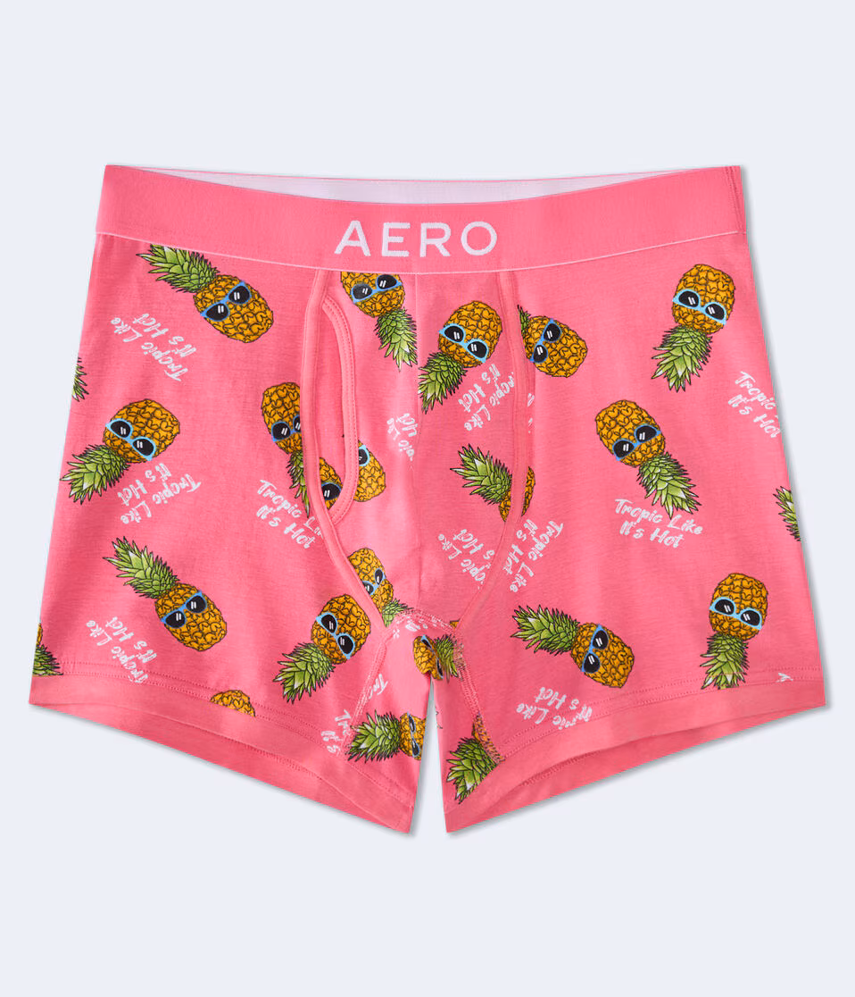 Tropic Pineapple 4.5" Knit Boxer Briefs