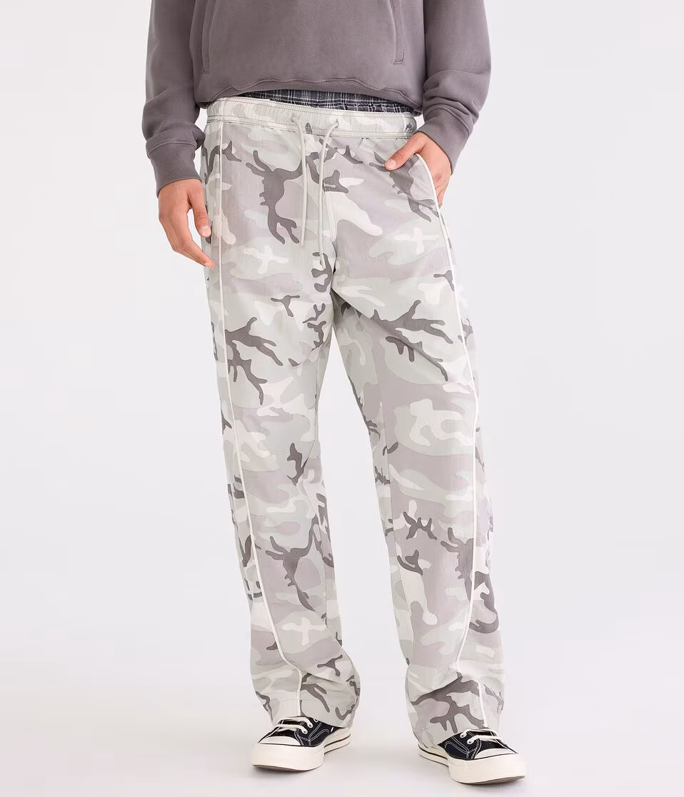 Baggy Camo Nylon Track Pants