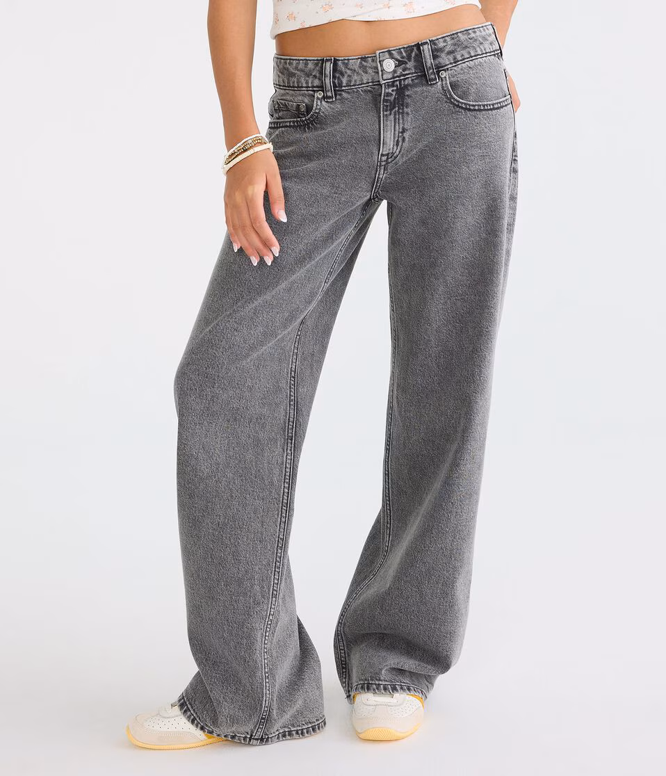 Low-Rise Baggy Wide Leg Jean