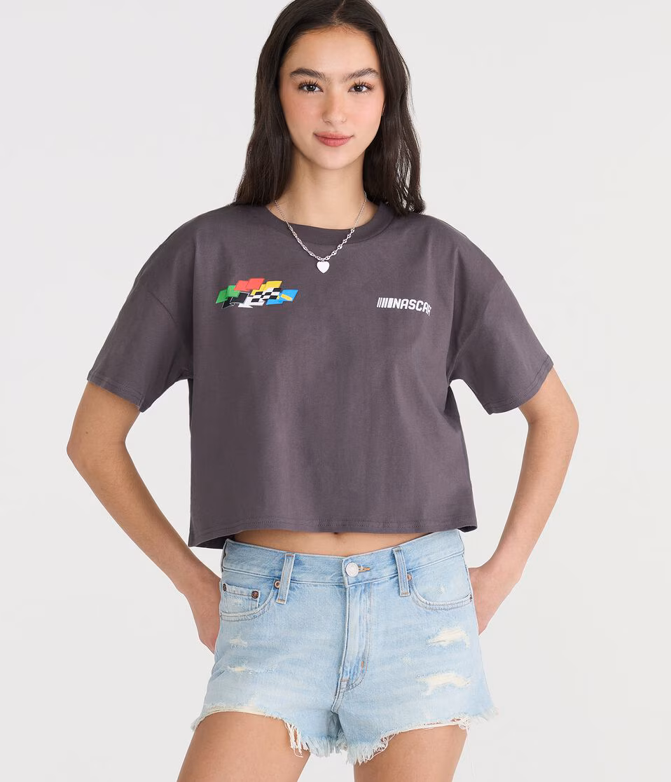 NASCAR Daytona 500? Cropped Boyfriend Graphic Tee