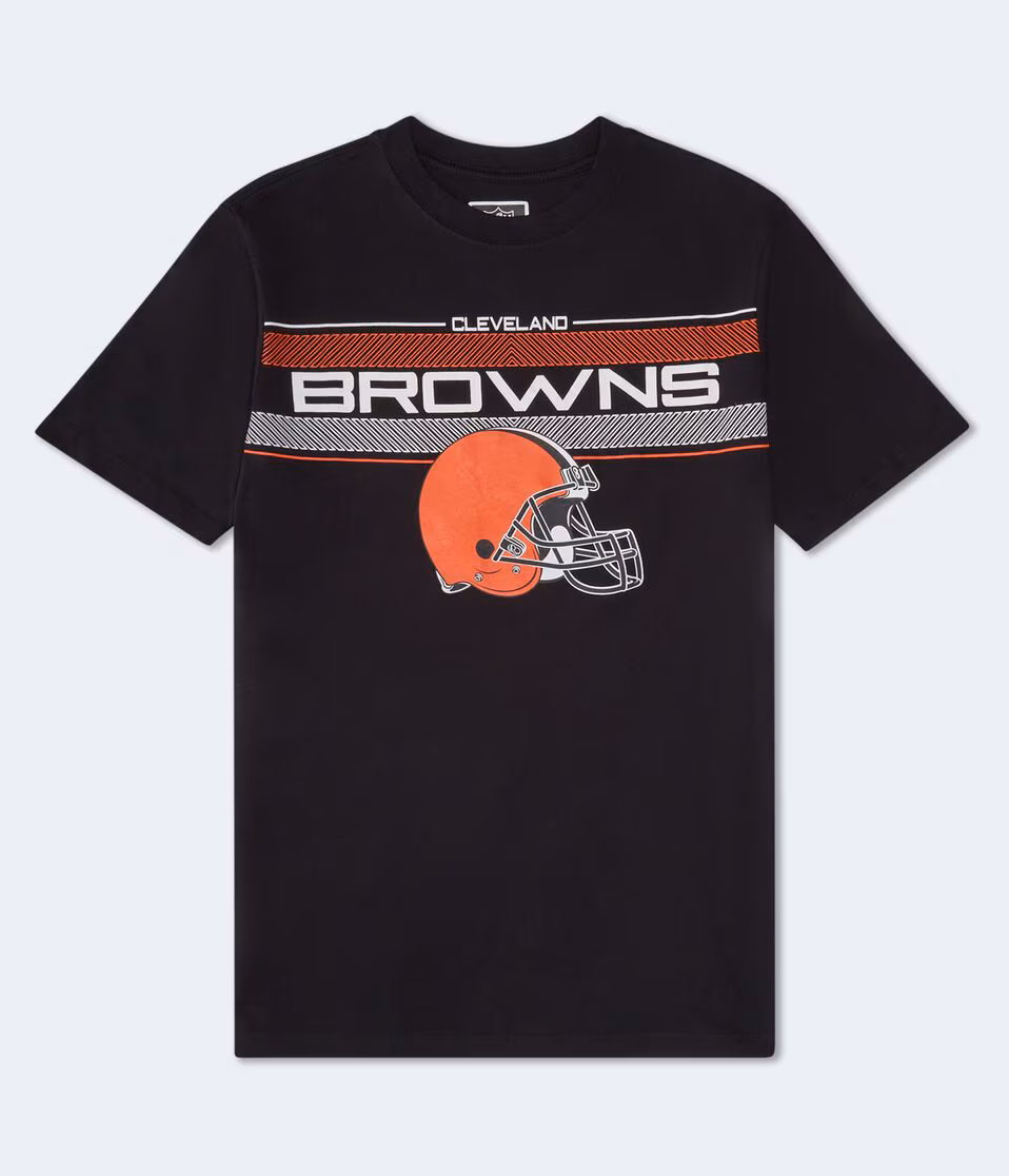 Cleveland Browns Chest Stripe Relaxed Graphic Tee