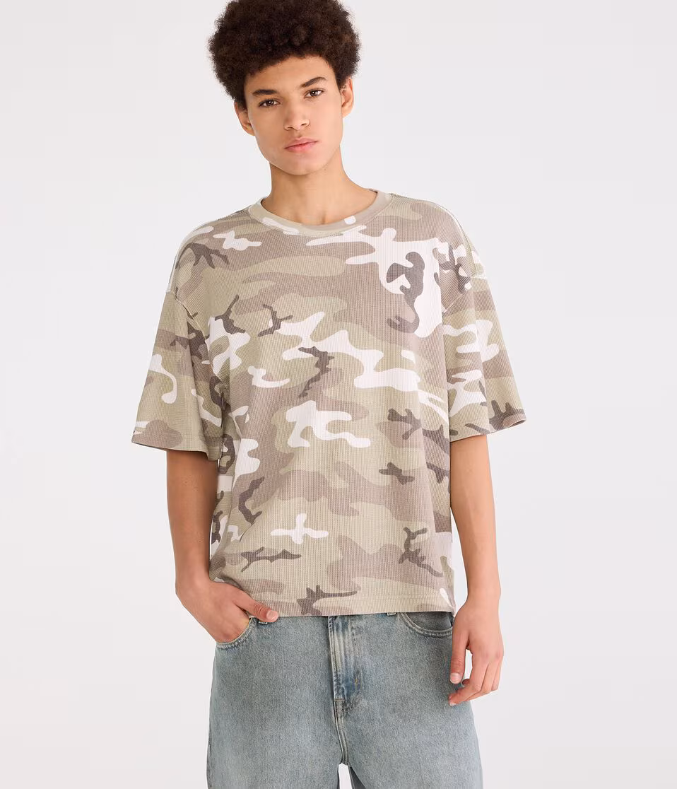 Camo Waffle Crew Tee
