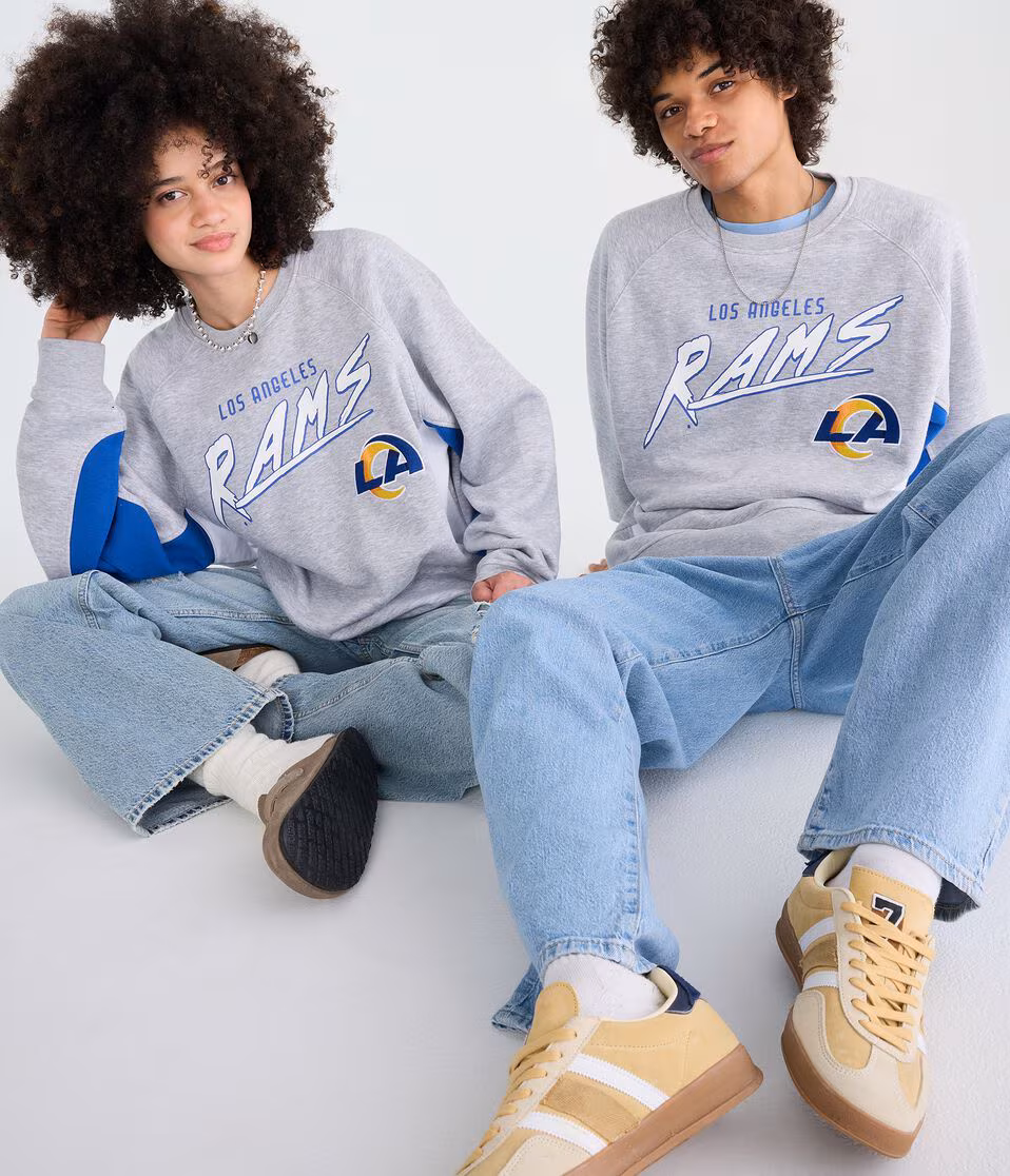 Los Angeles Rams Colorblock Crew Sweatshirt