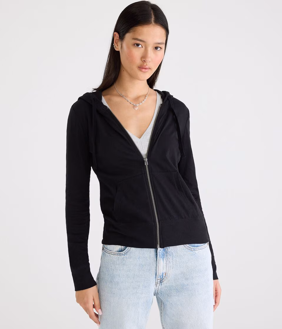 Lightweight Full-Zip Hoodie
