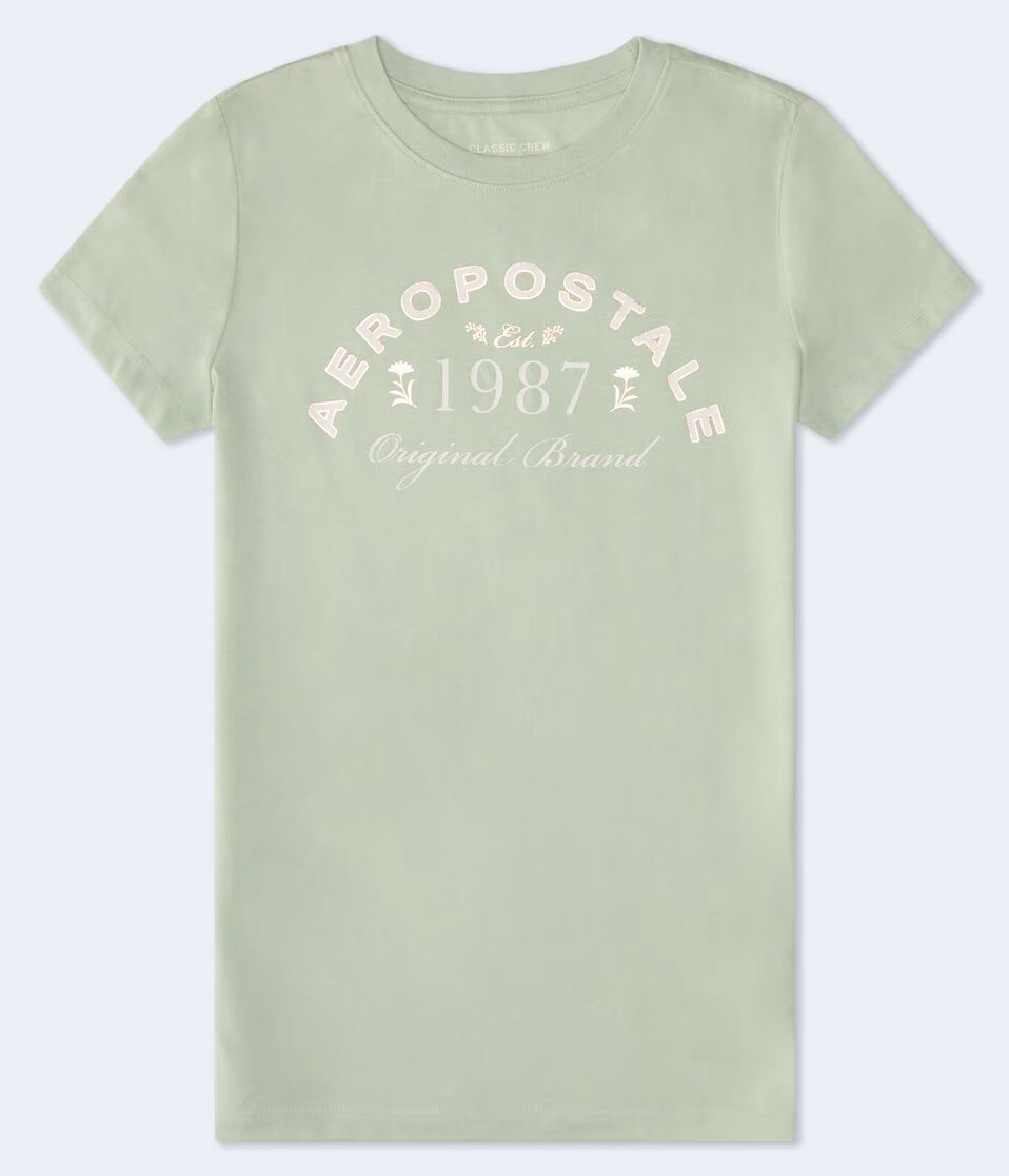 Aeropostale 1987 Foil Graphic Tee