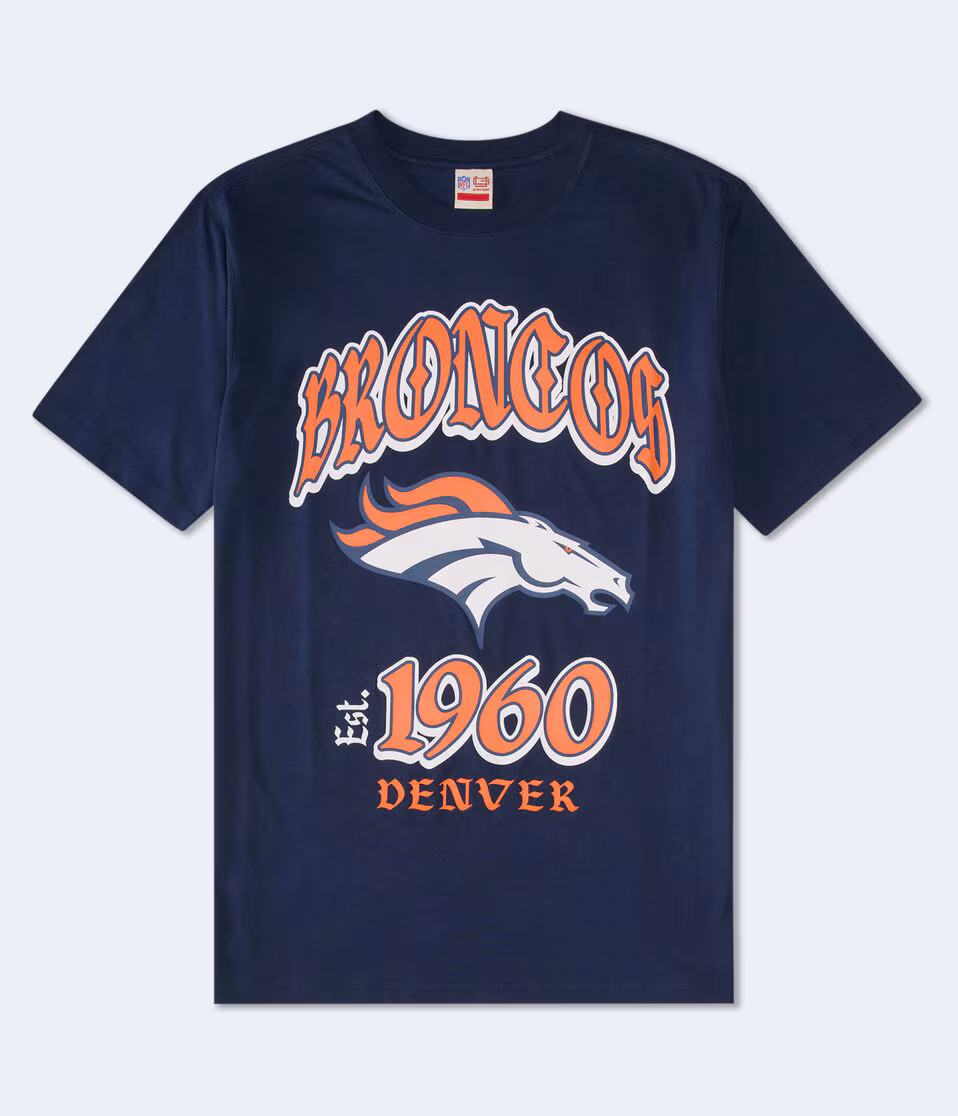 Denver Broncos Helmet Relaxed Graphic Tee